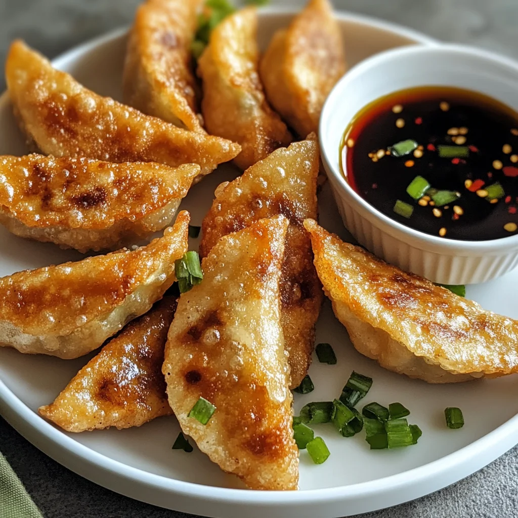Air-fried rice paper dumplings with dipping sauces
