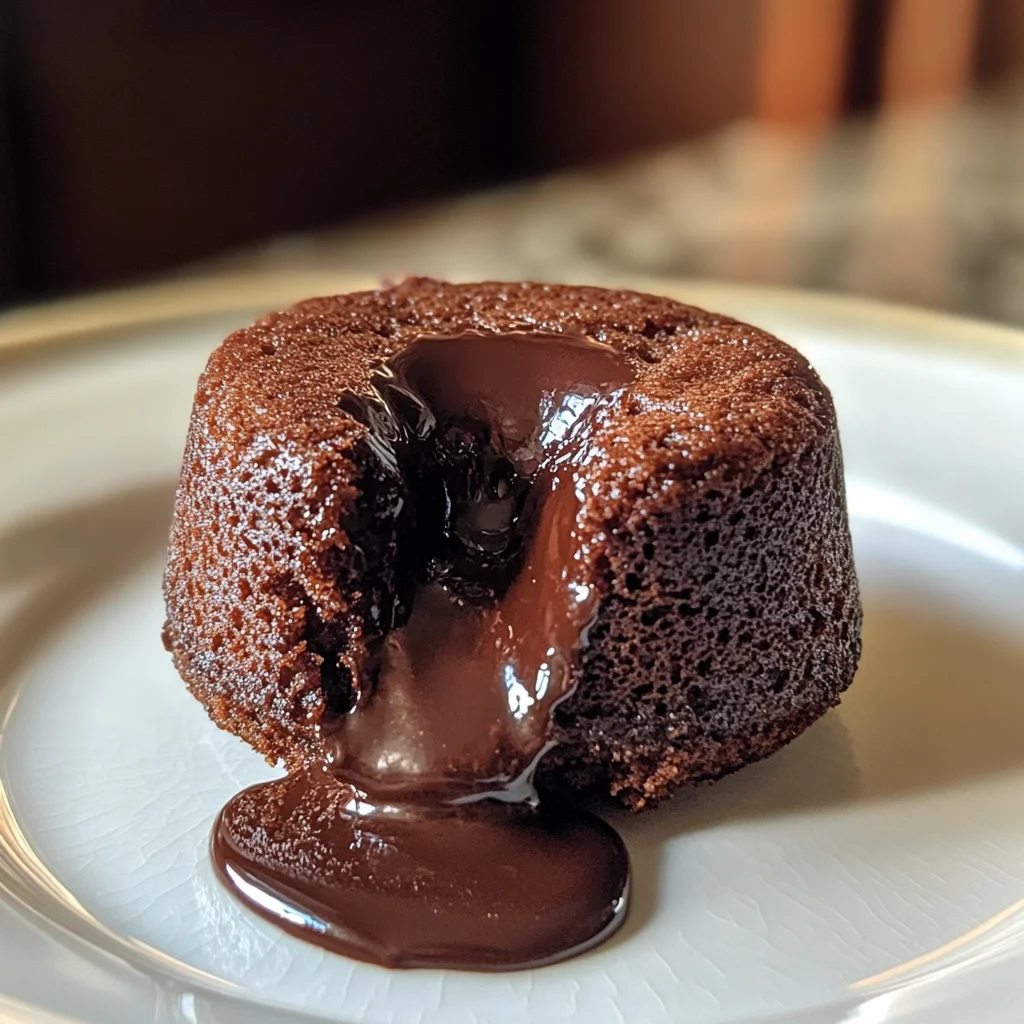 fryer gluten free lava cake with molten center