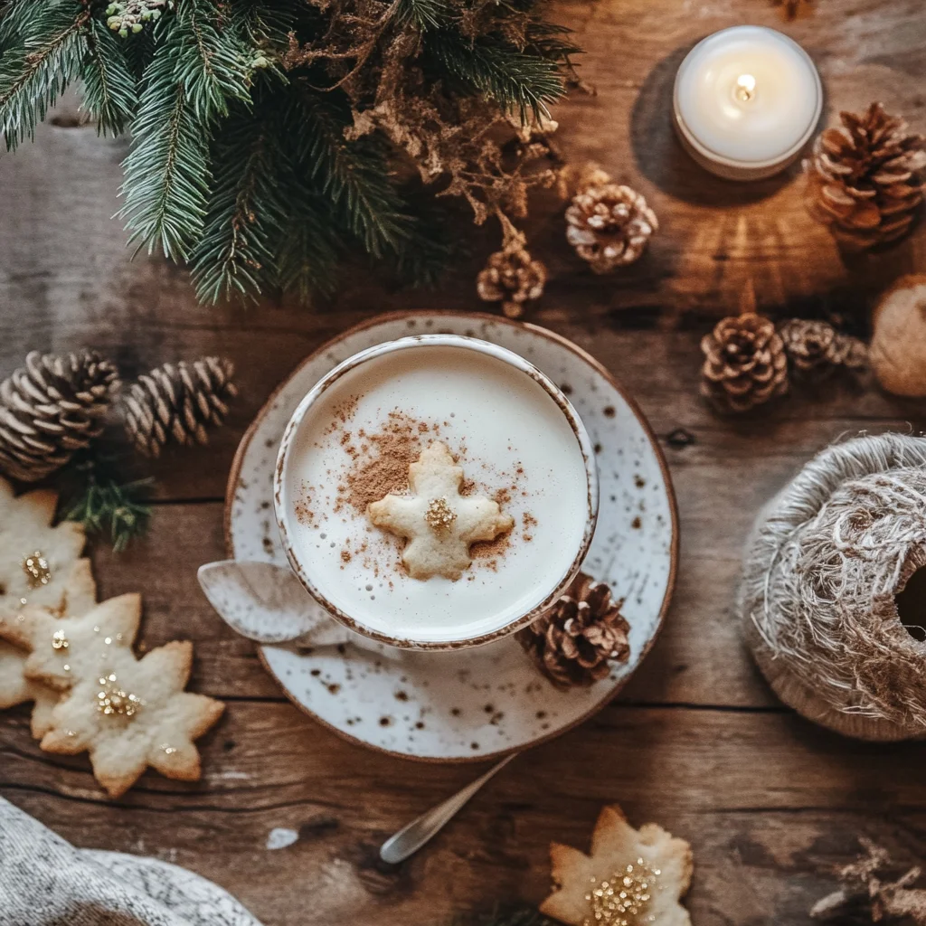 Dairy free sugar cookies served with oat milk latte