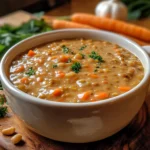 Creamy vegan lentil stew in a crockpot – dairy free crockpot recipes