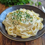 dairy free fettuccine alfredo sauce recipe served fresh