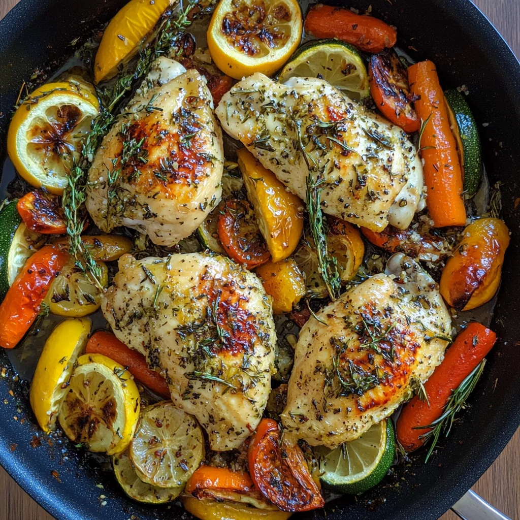 one pan lemon chicken dairy free dinner