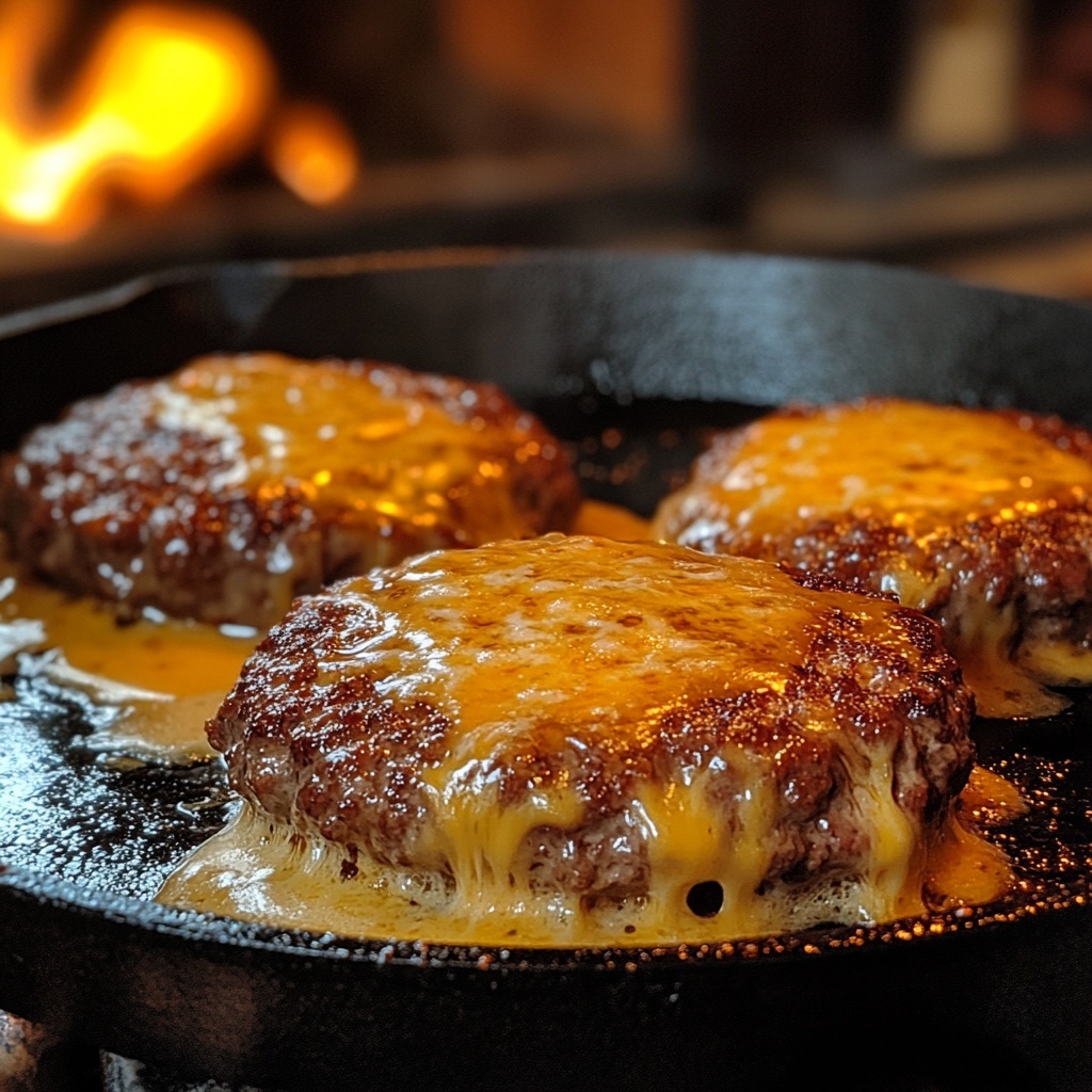 Cooking cheeseburger link recipe patties