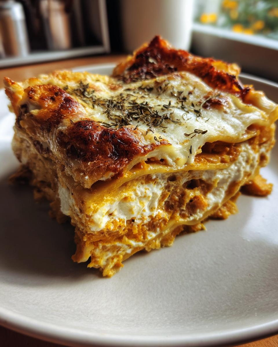butternut squash lasagna - detail 1