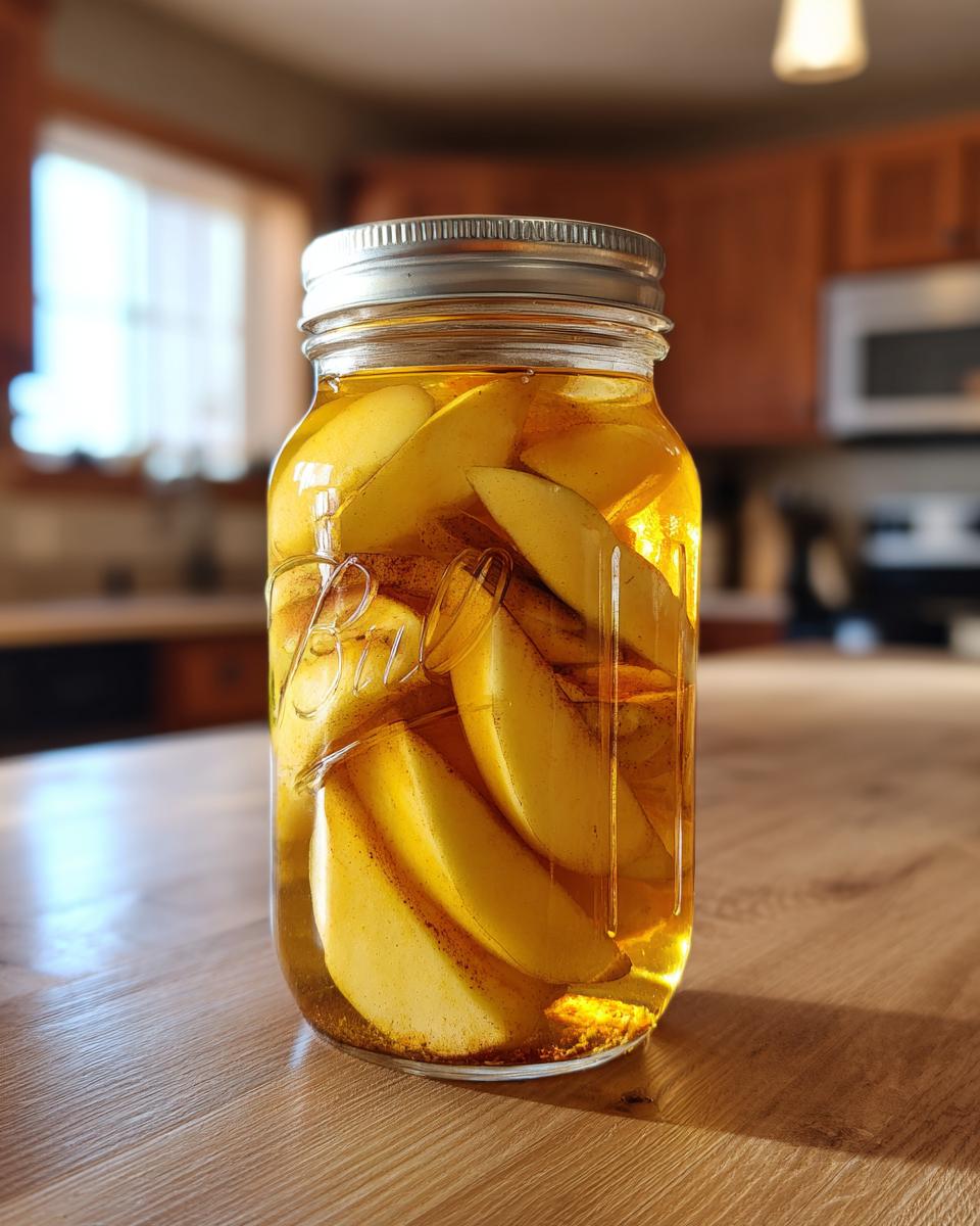 canning apples - detail 2