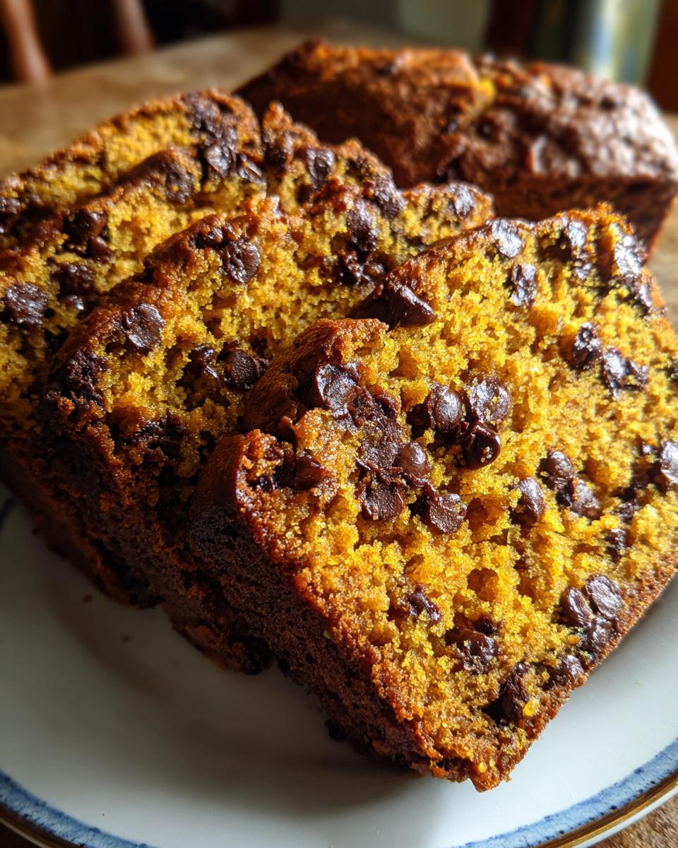 chocolate chip pumpkin bread - detail 2