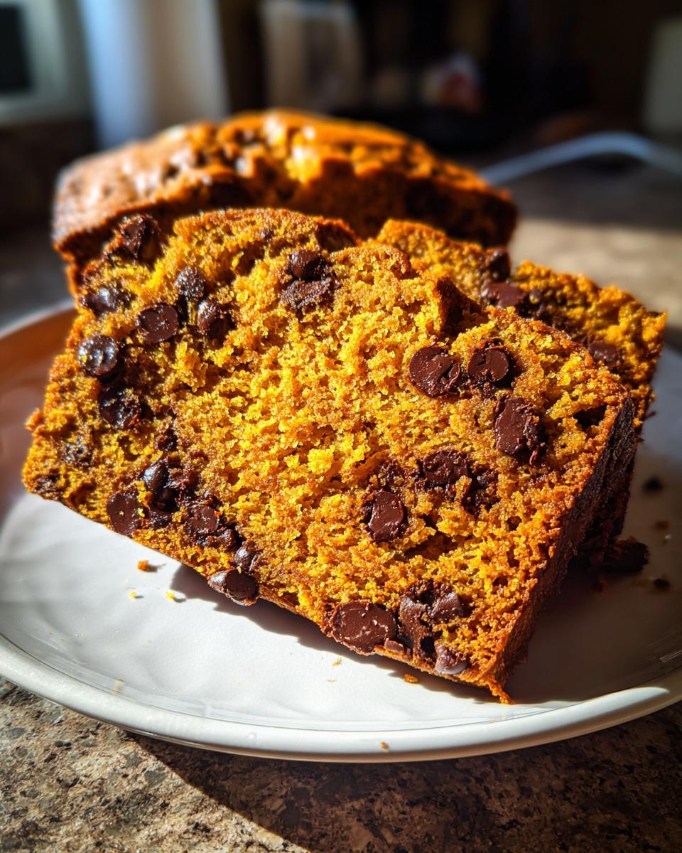 chocolate chip pumpkin bread - detail 3