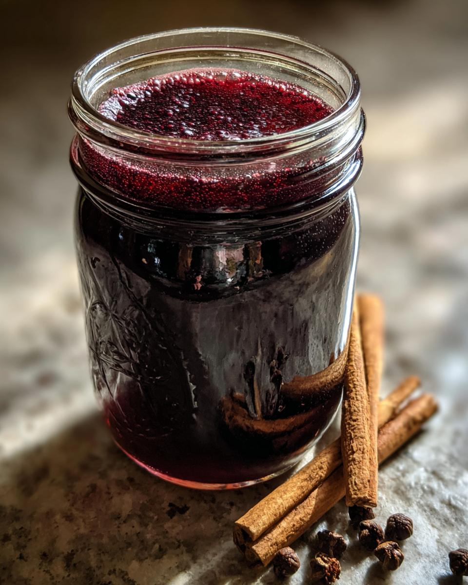 elderberry syrup recipe - detail 1