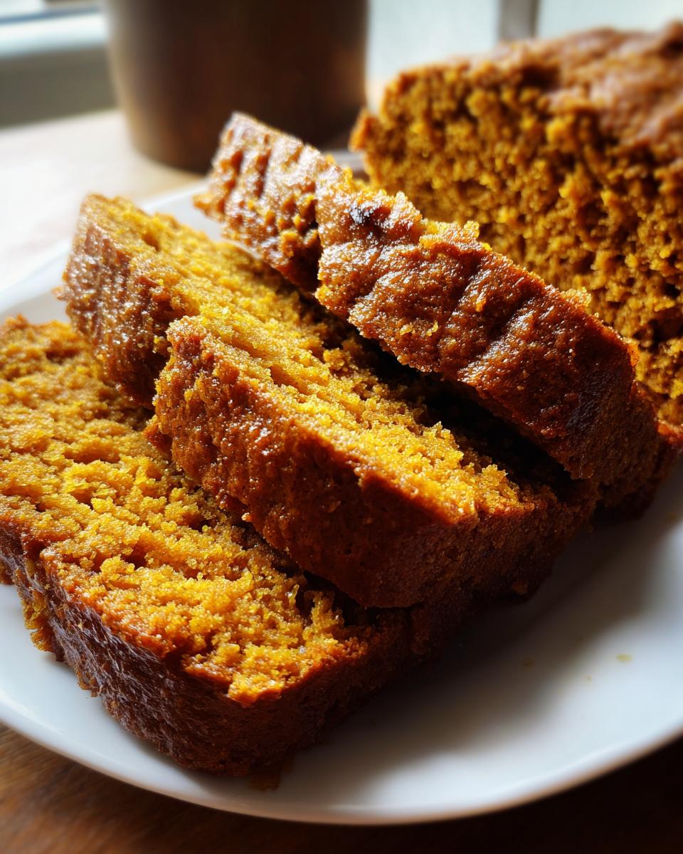 healthy pumpkin bread - detail 1