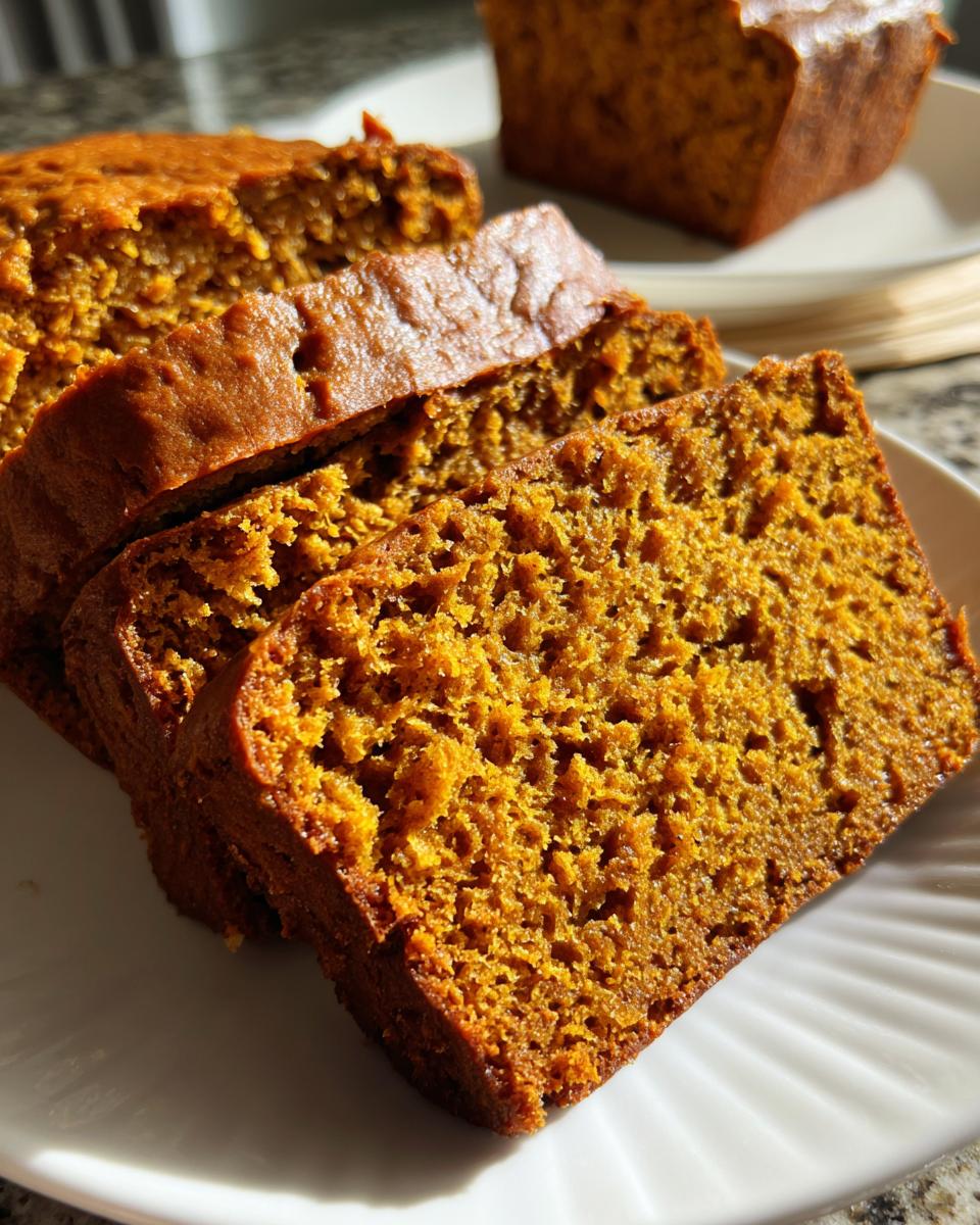 healthy pumpkin bread - detail 2