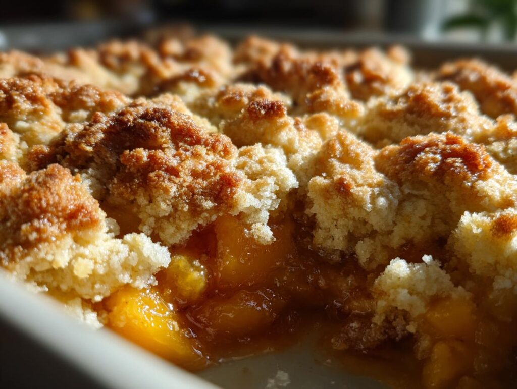 peach cobbler