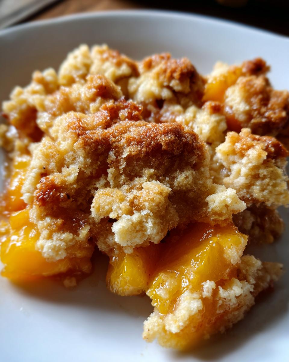 peach cobbler - detail 3