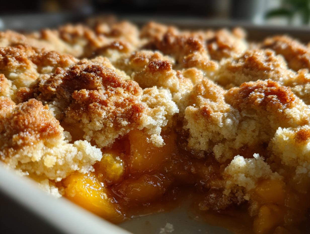 peach cobbler