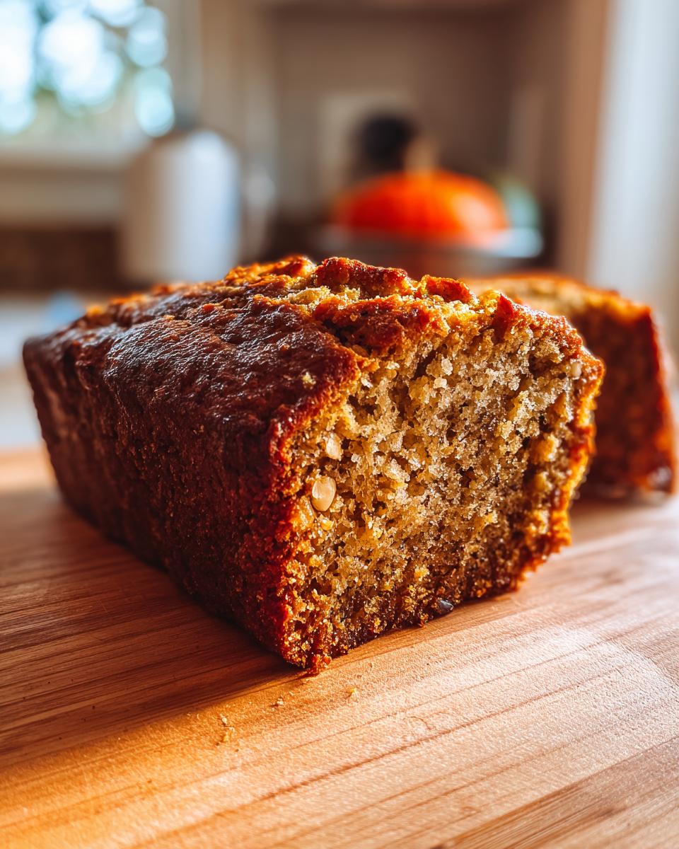 pumpkin banana bread - detail 1