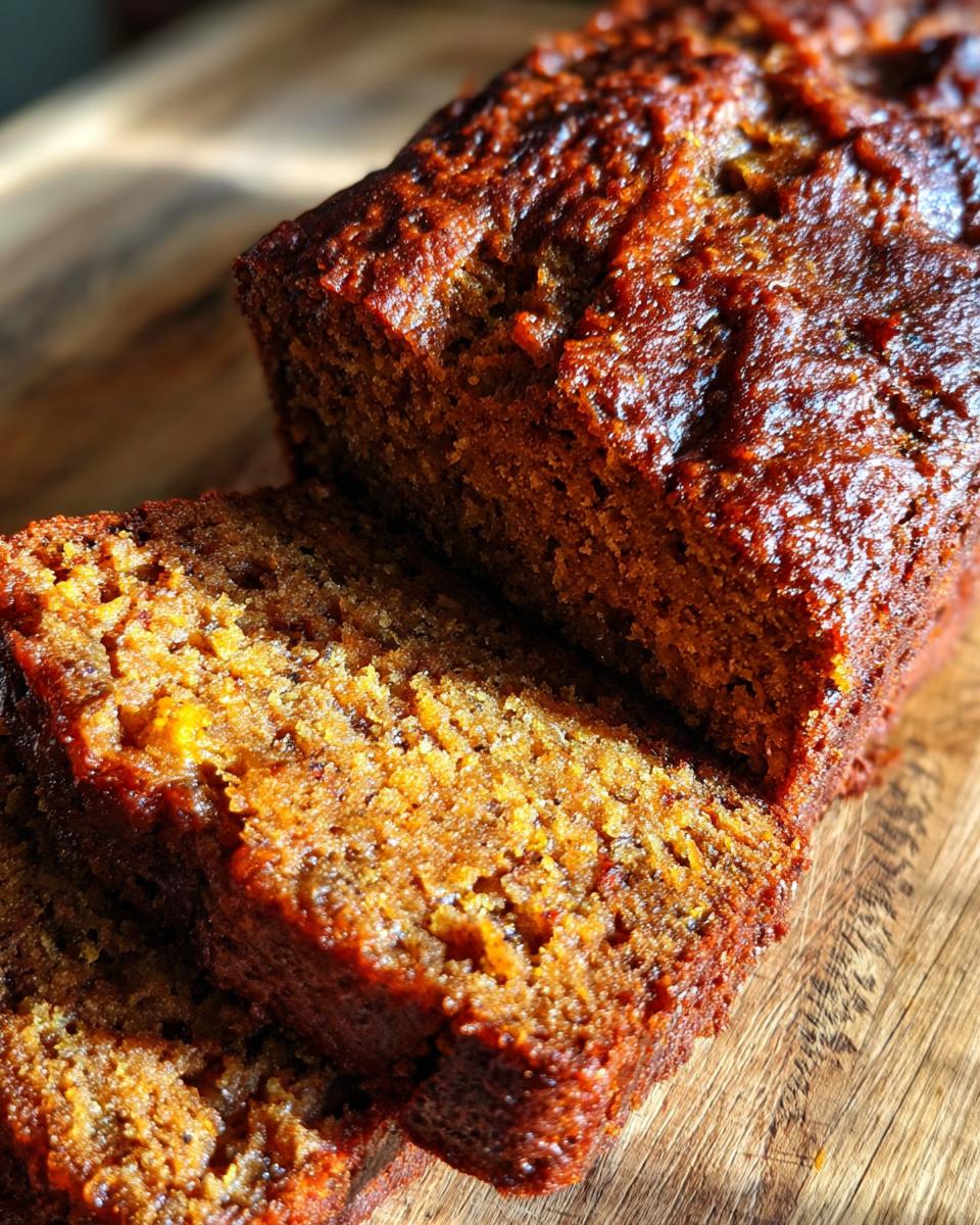 pumpkin banana bread - detail 2