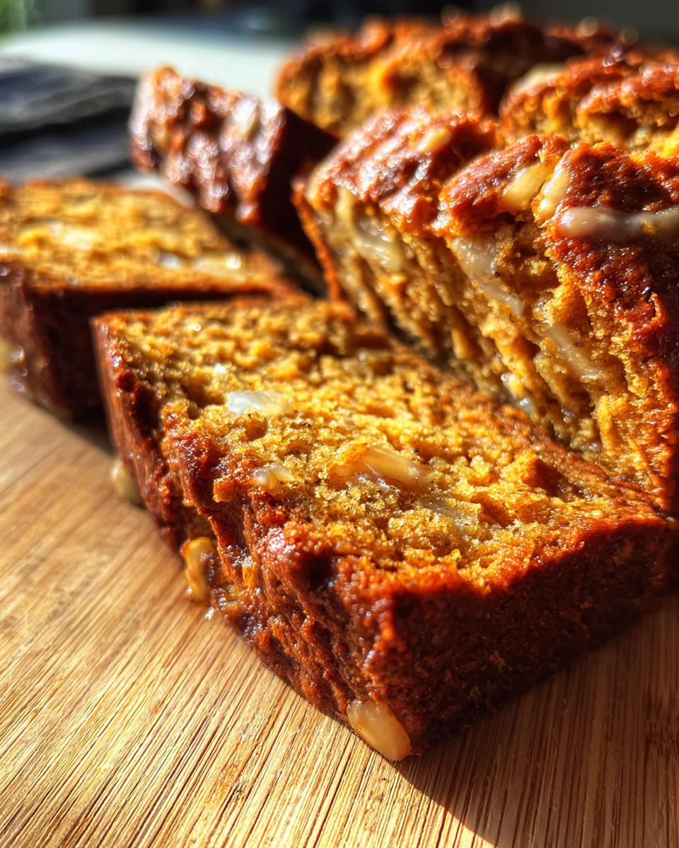 pumpkin banana bread - detail 3