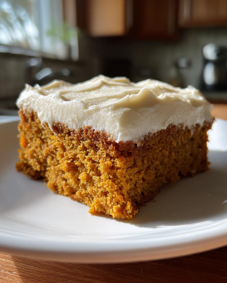 pumpkin bars with cream cheese frosting - detail 1