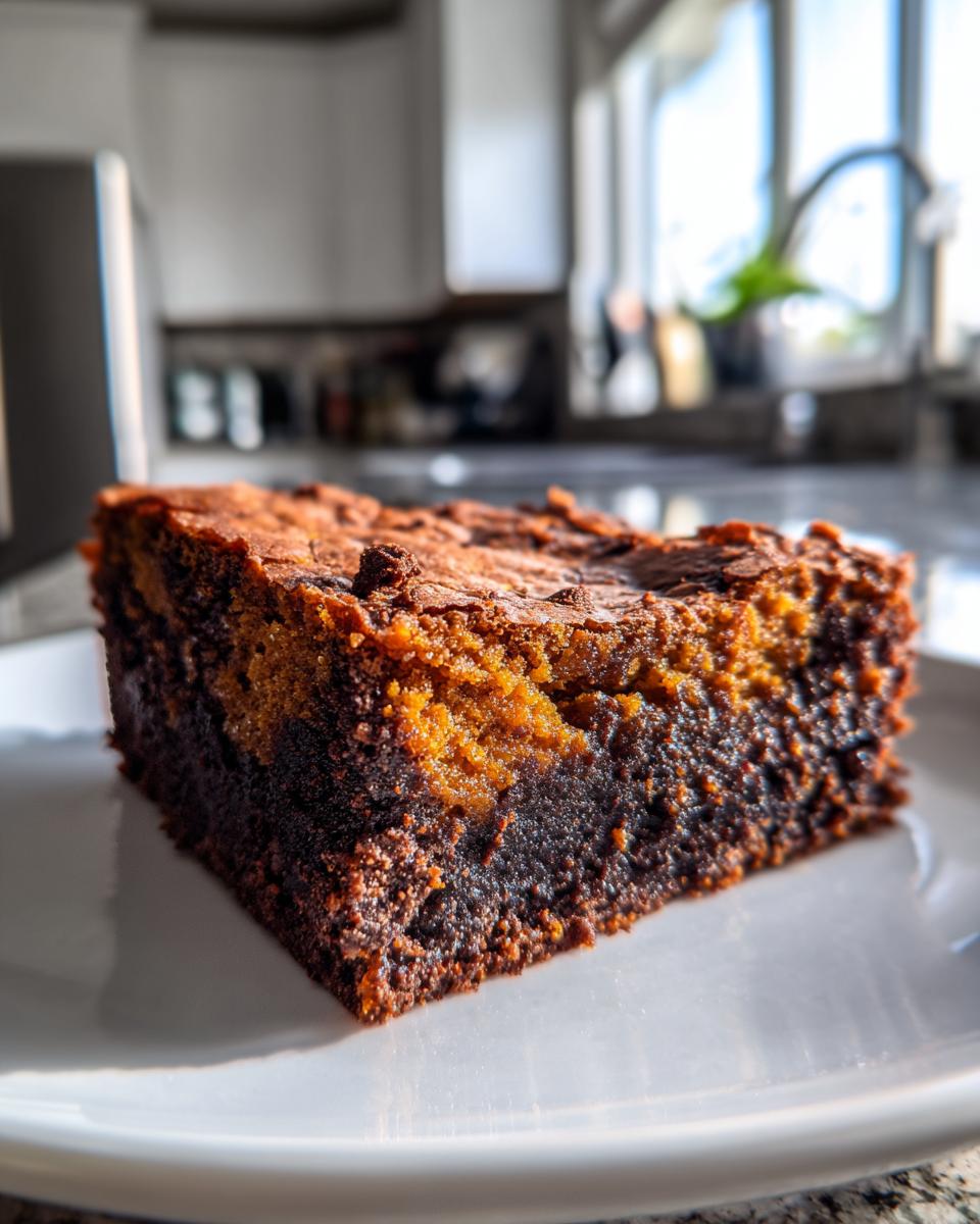 pumpkin brownies - detail 1