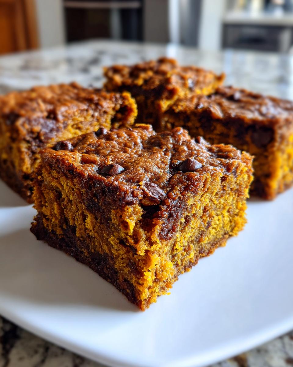 pumpkin brownies - detail 2