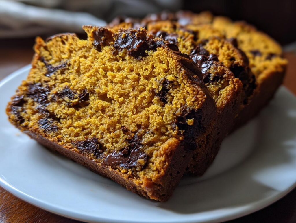pumpkin chocolate chip bread