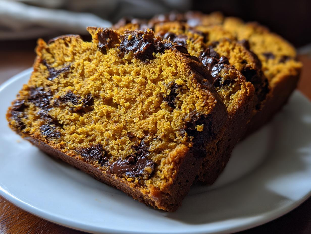 pumpkin chocolate chip bread