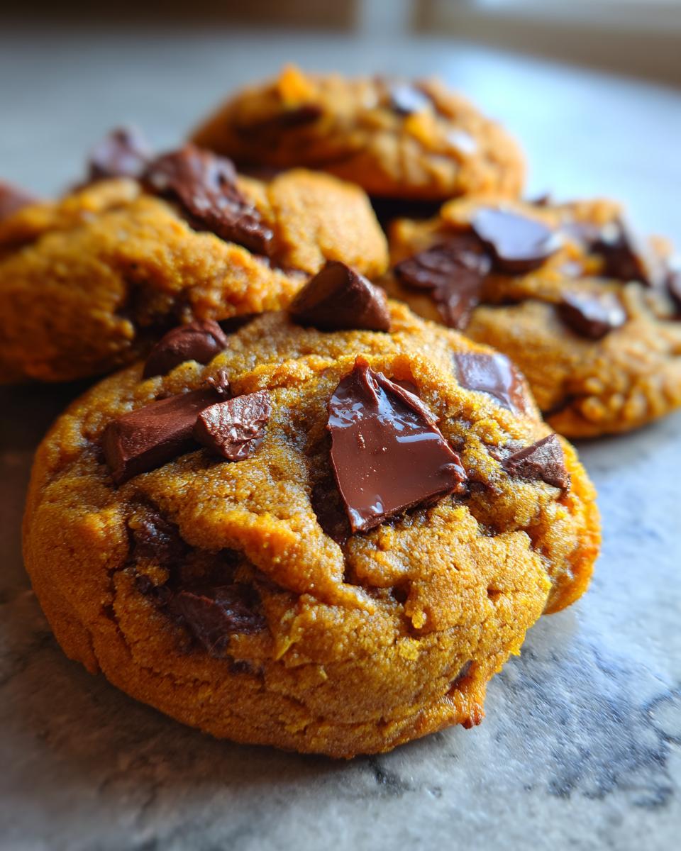 pumpkin chocolate chip cookies - detail 1