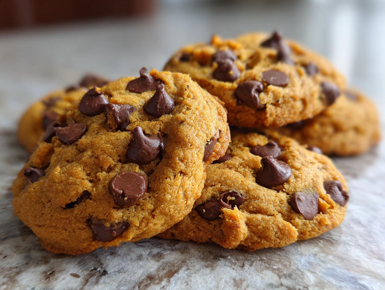 pumpkin chocolate chip cookies - detail 2