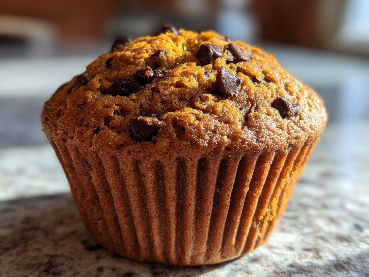 pumpkin chocolate chip muffins
