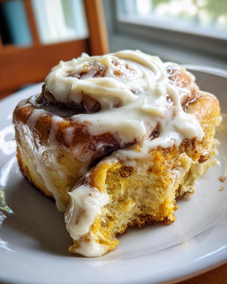 pumpkin cinnamon rolls - detail 1