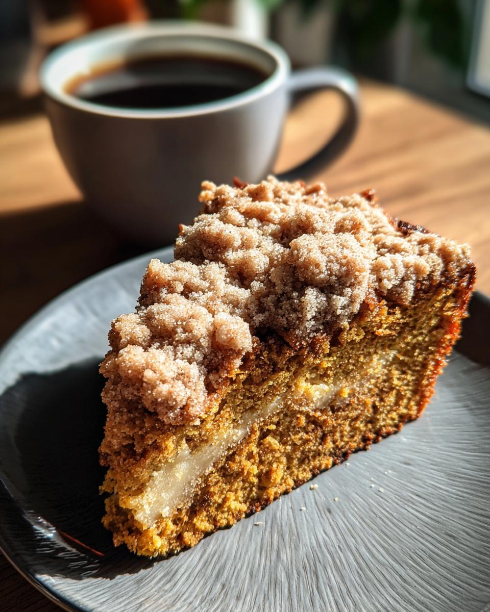 pumpkin coffee cake - detail 1