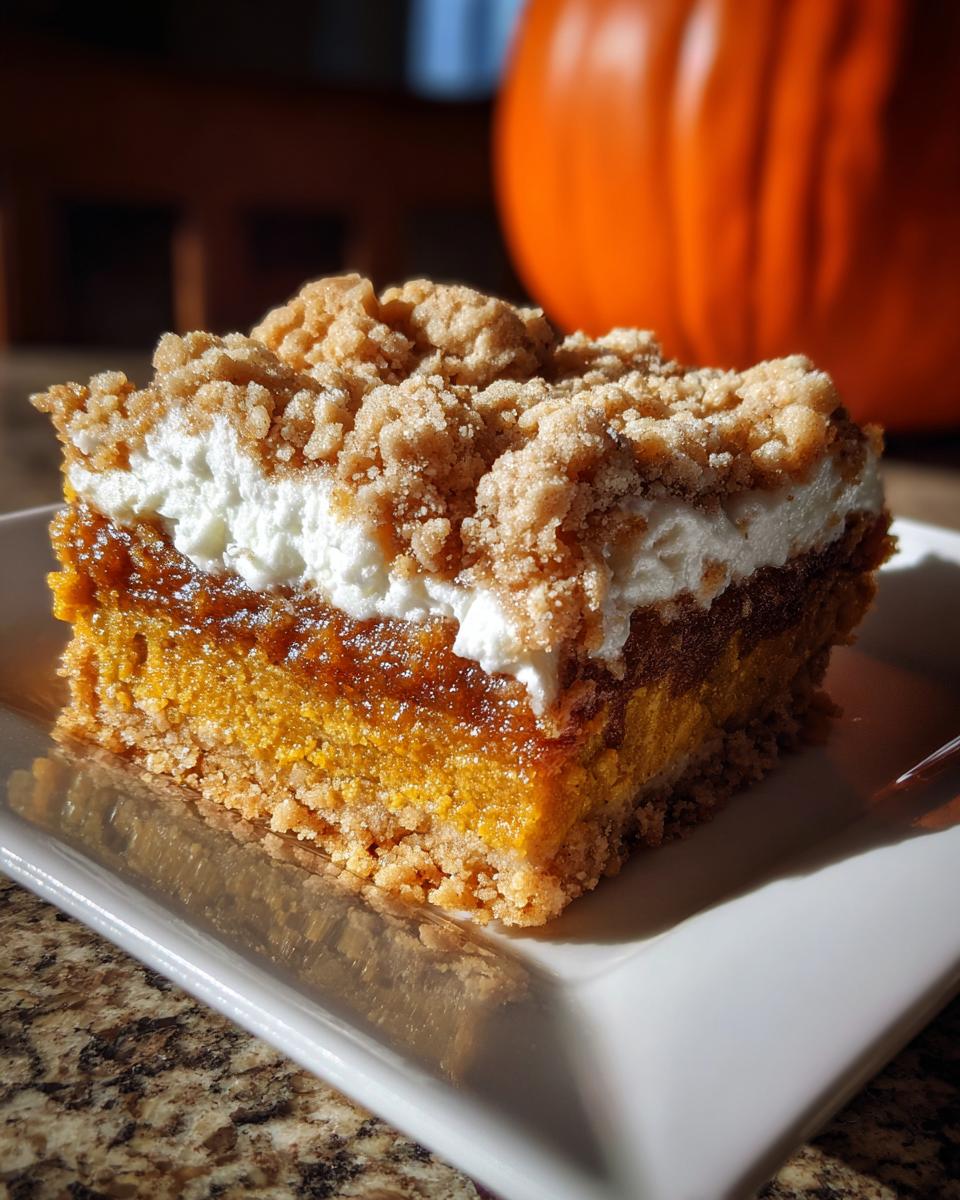 pumpkin dump cake - detail 1