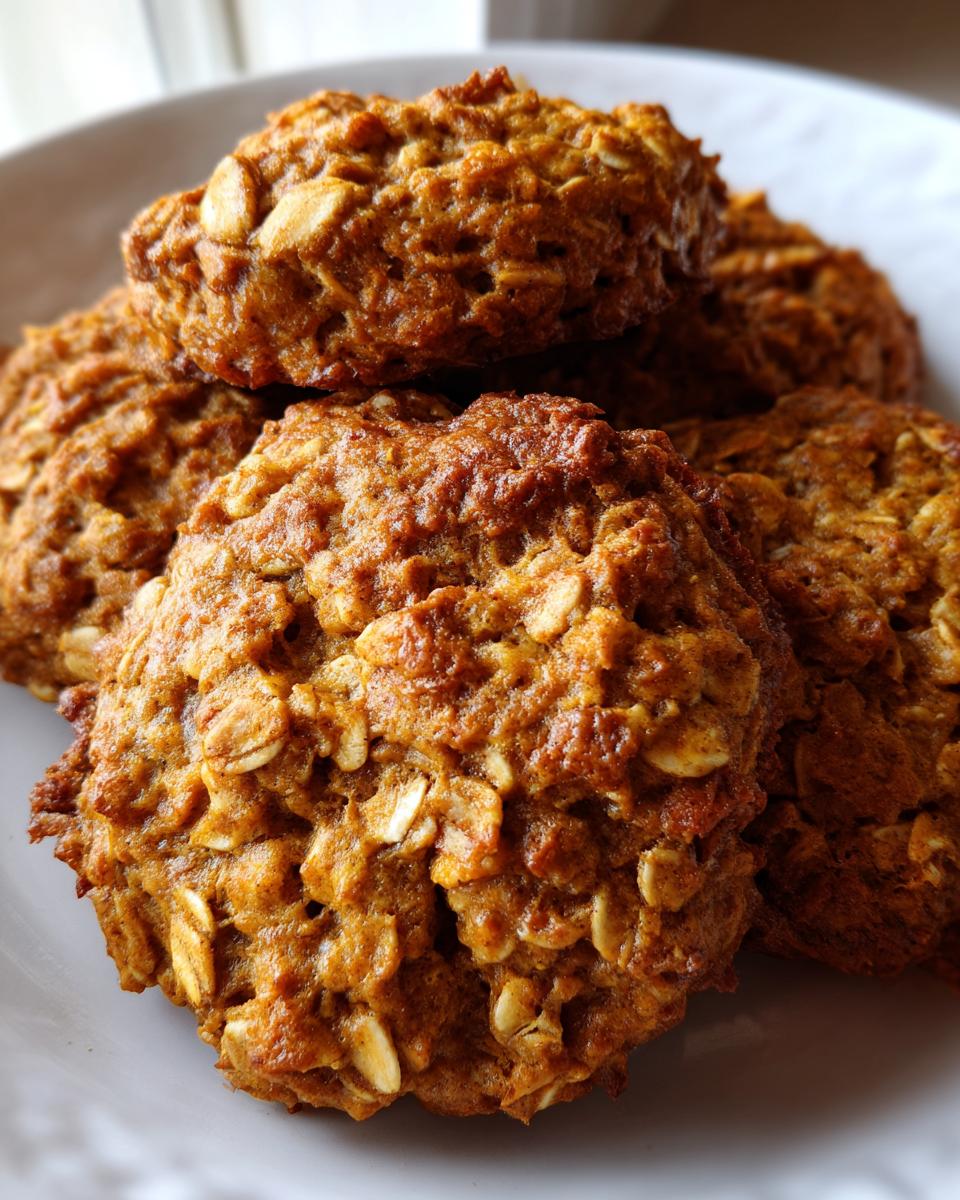 pumpkin oatmeal cookies - detail 1