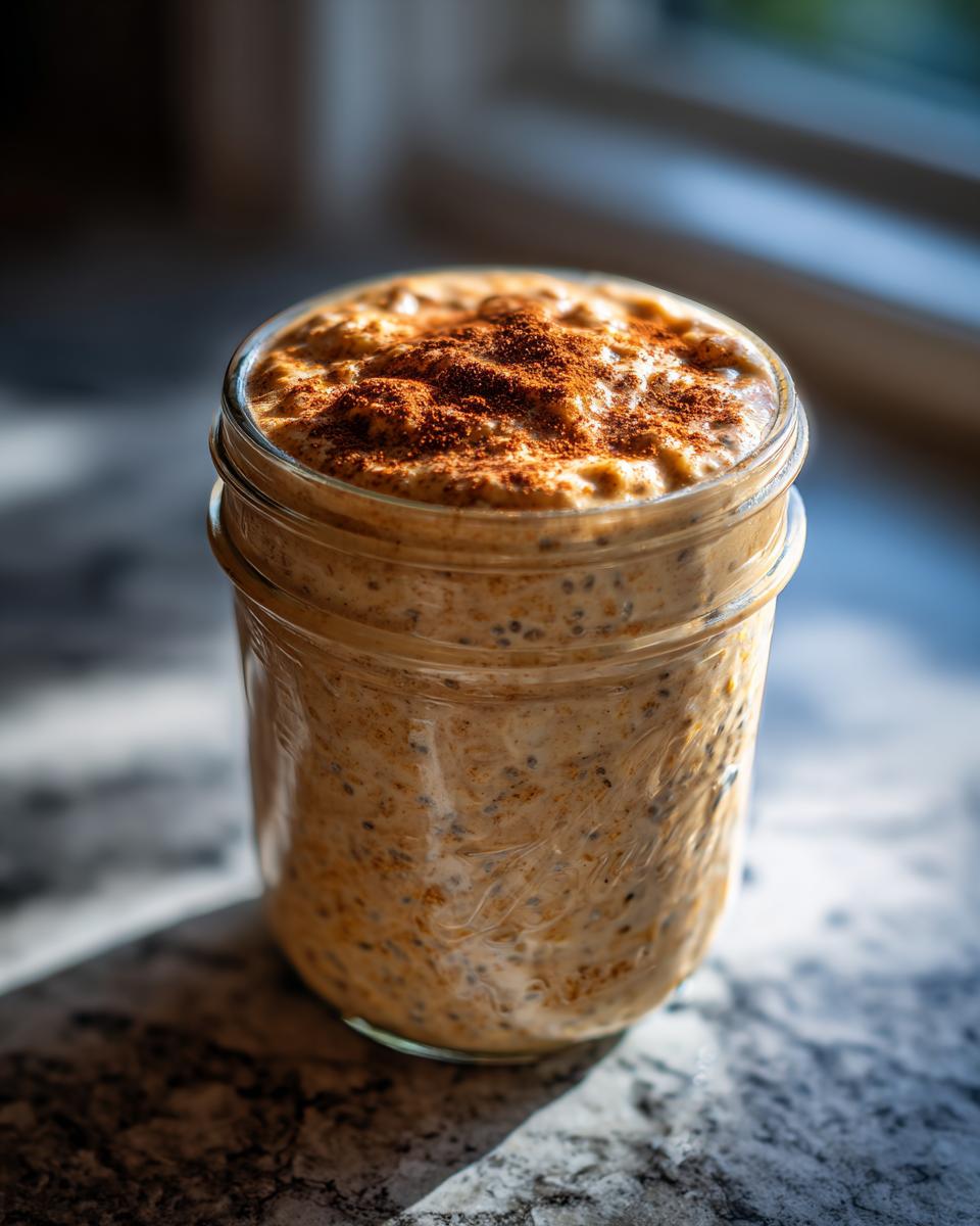 pumpkin overnight oats - detail 1