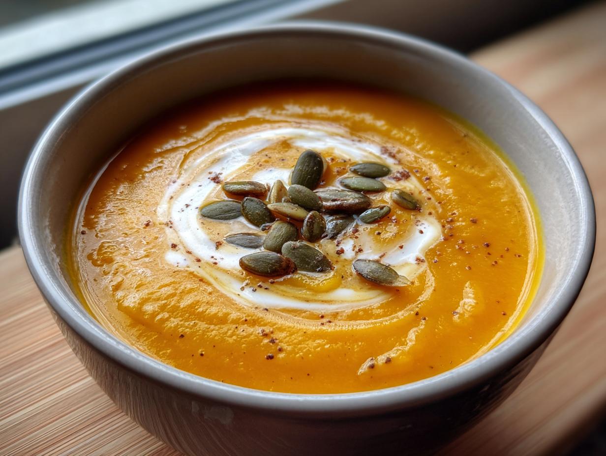 roasted butternut squash soup - detail 2