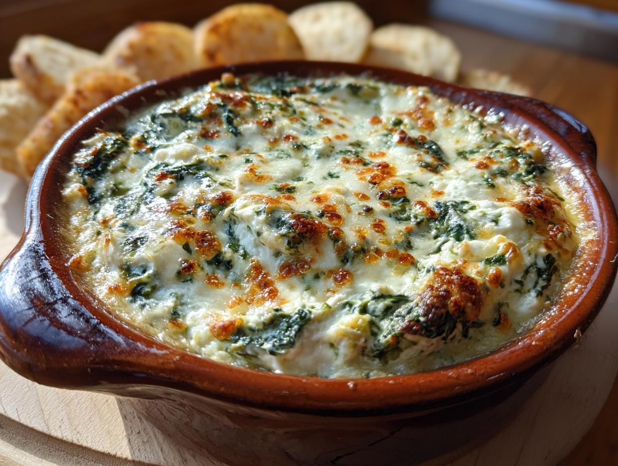 spinach dip recipe easy