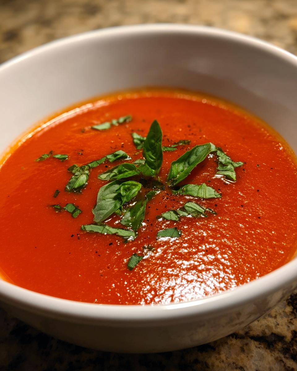 tomato soup with fresh tomatoes - detail 1