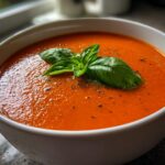 tomato soup with fresh tomatoes