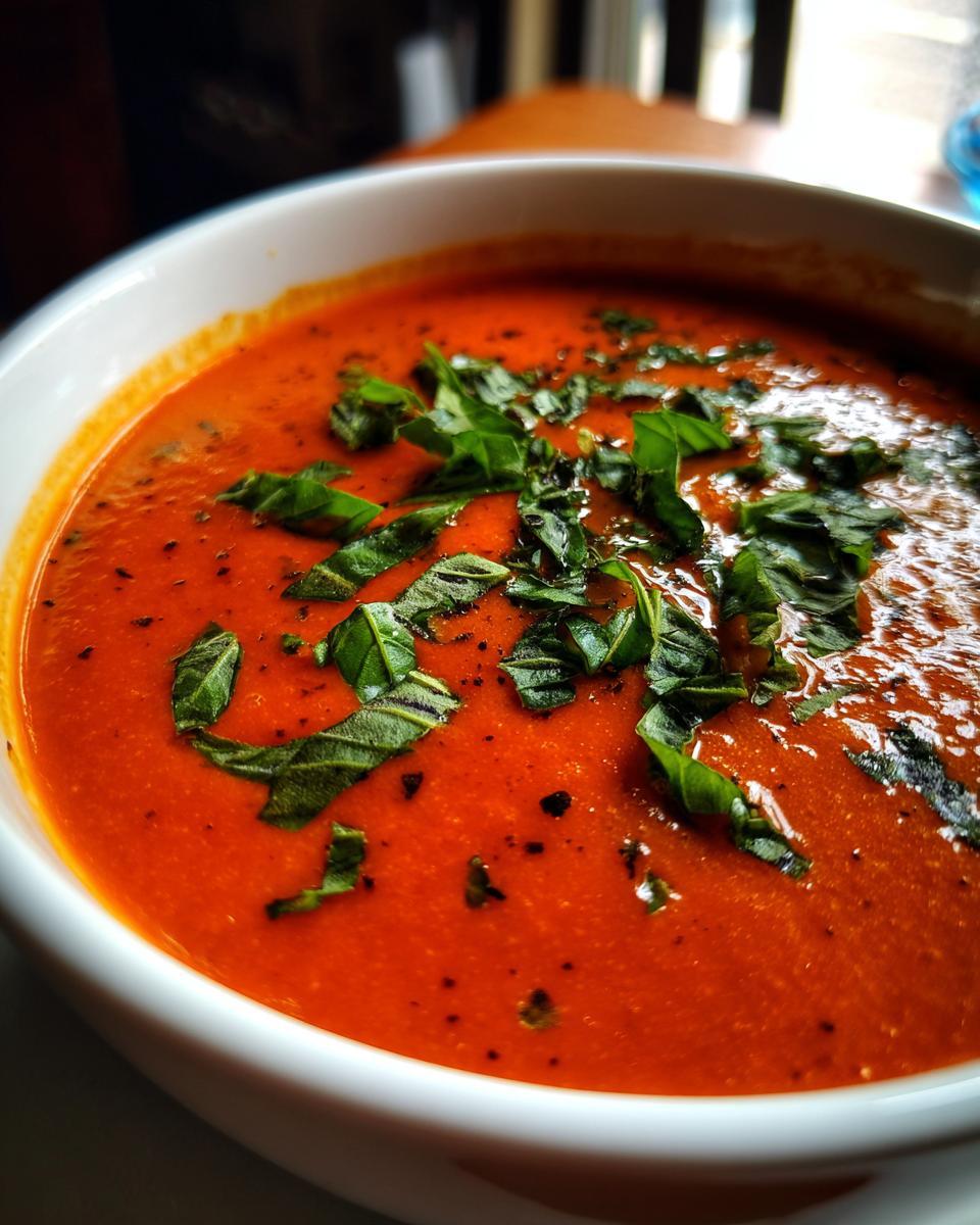tomato soup with fresh tomatoes - detail 2