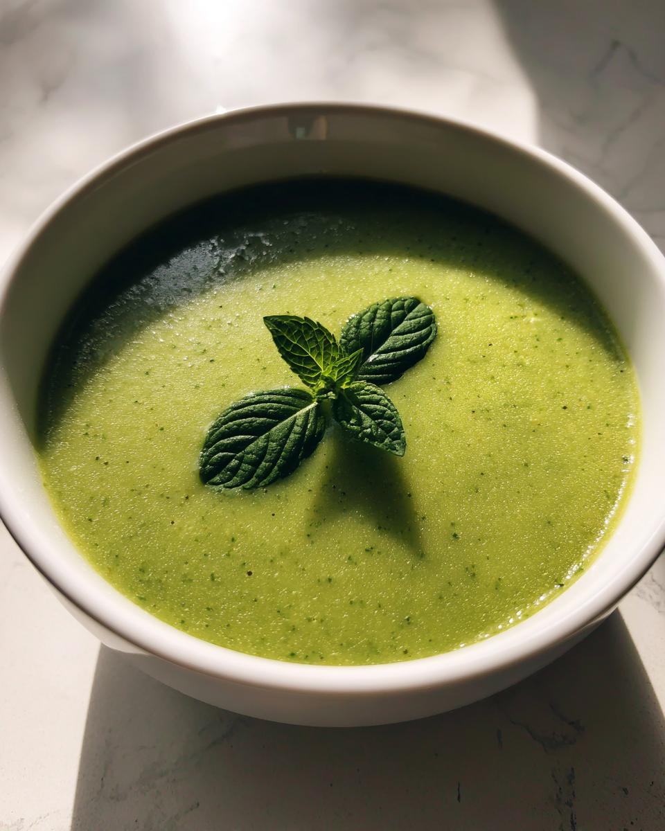zucchini soup - detail 1