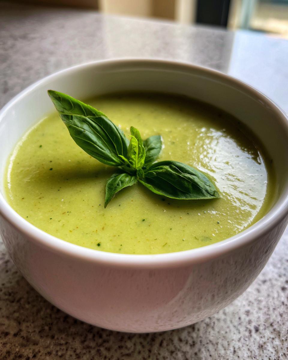 zucchini soup - detail 3