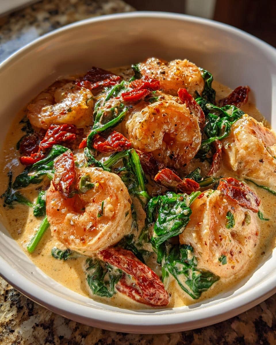 Creamy Tuscan Shrimp with Sun-Dried Tomatoes - detail 1