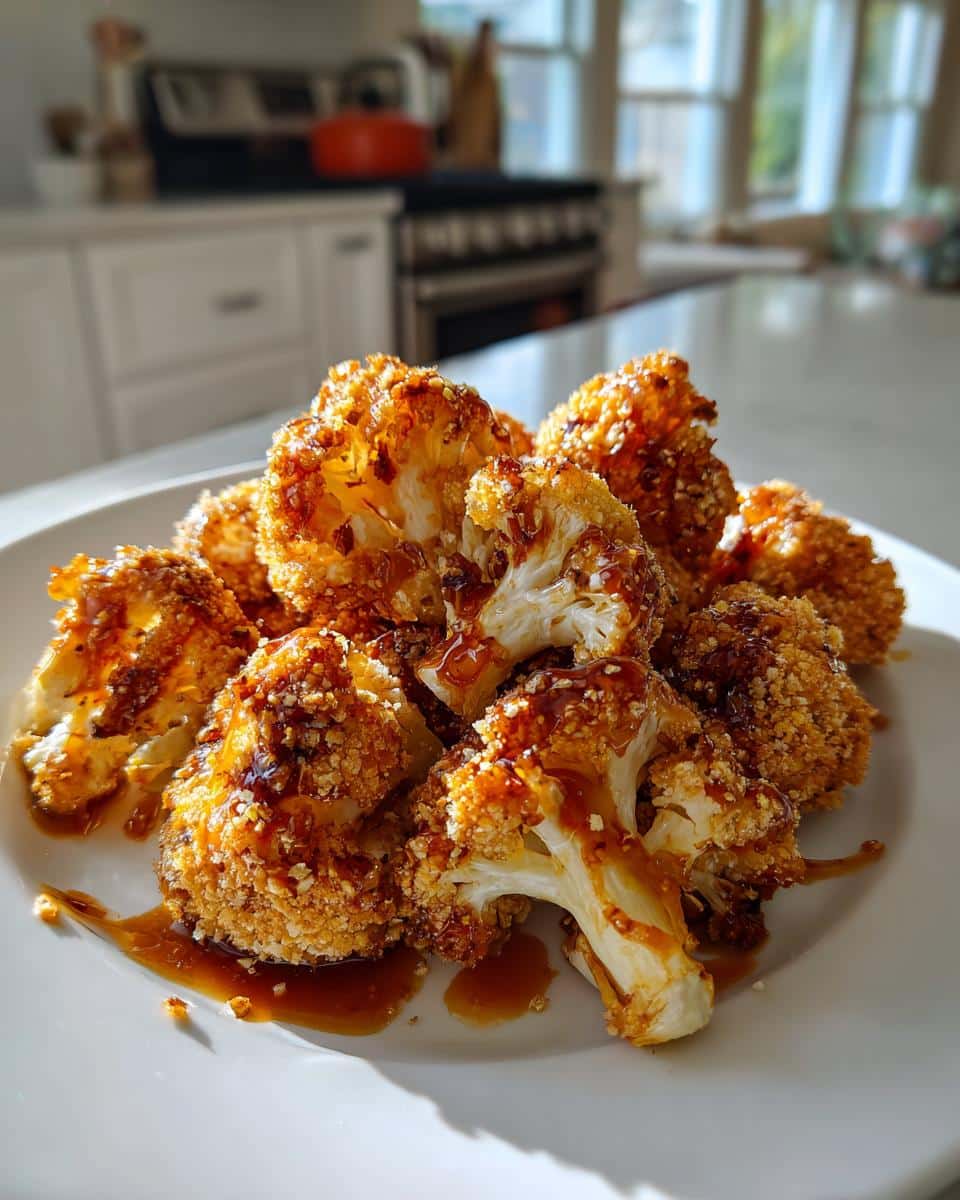 Crispy Honey Garlic Cauliflower Bites (Baked) - detail 1