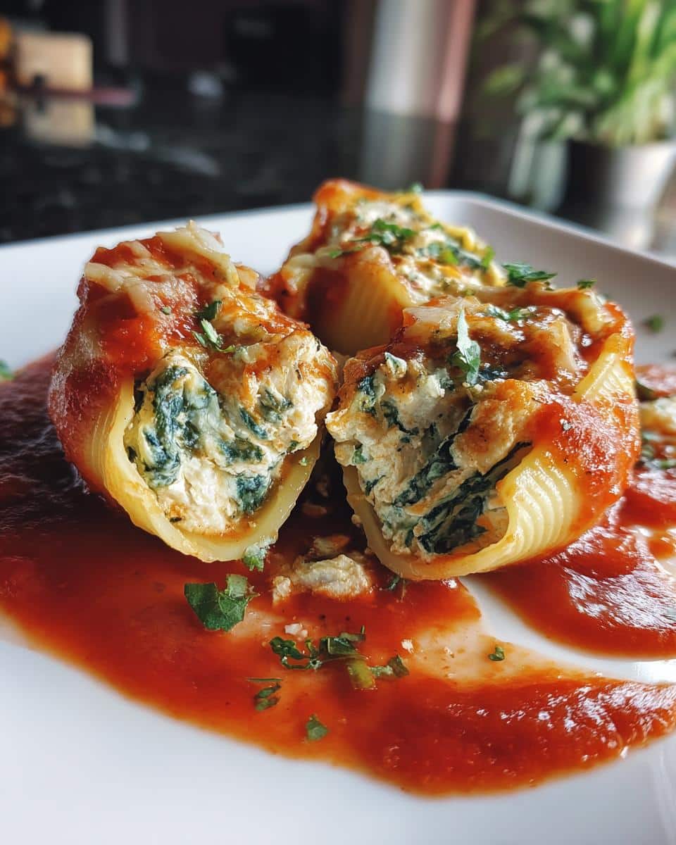 Dairy-Free Ricotta and Spinach Stuffed Shells - detail 1