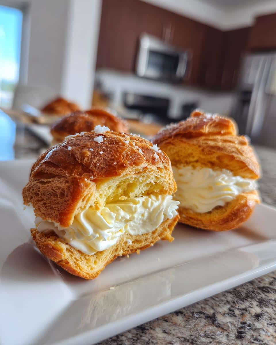 Decadent Cream Puffs (Profiteroles) with Vanilla Bean Pastry Cream - detail 1
