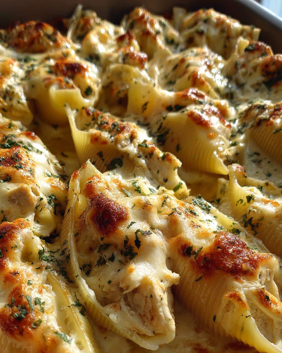 Easy Chicken Alfredo Stuffed Shells - detail 1