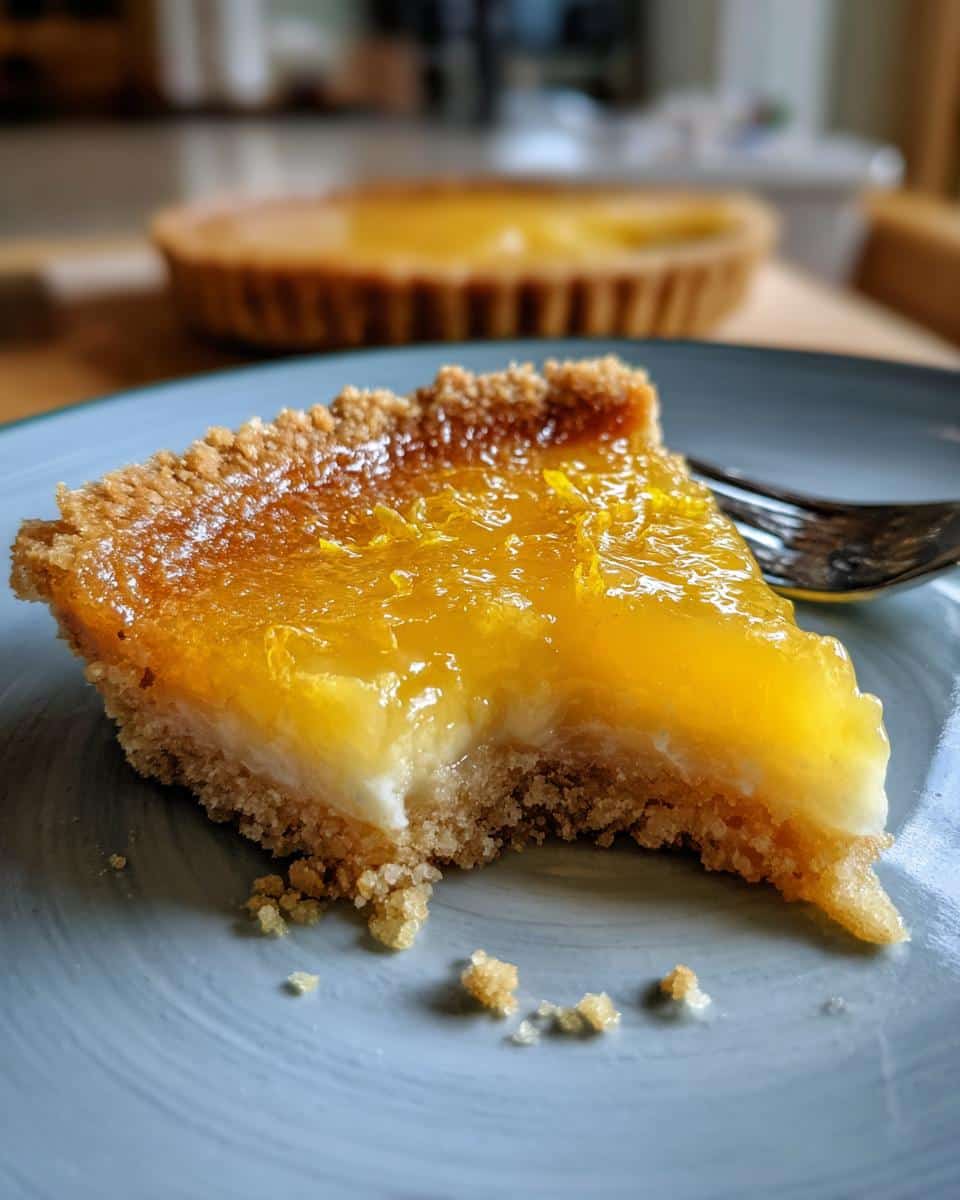 Easy Lemon Curd Tart with a Shortbread Crust - detail 1
