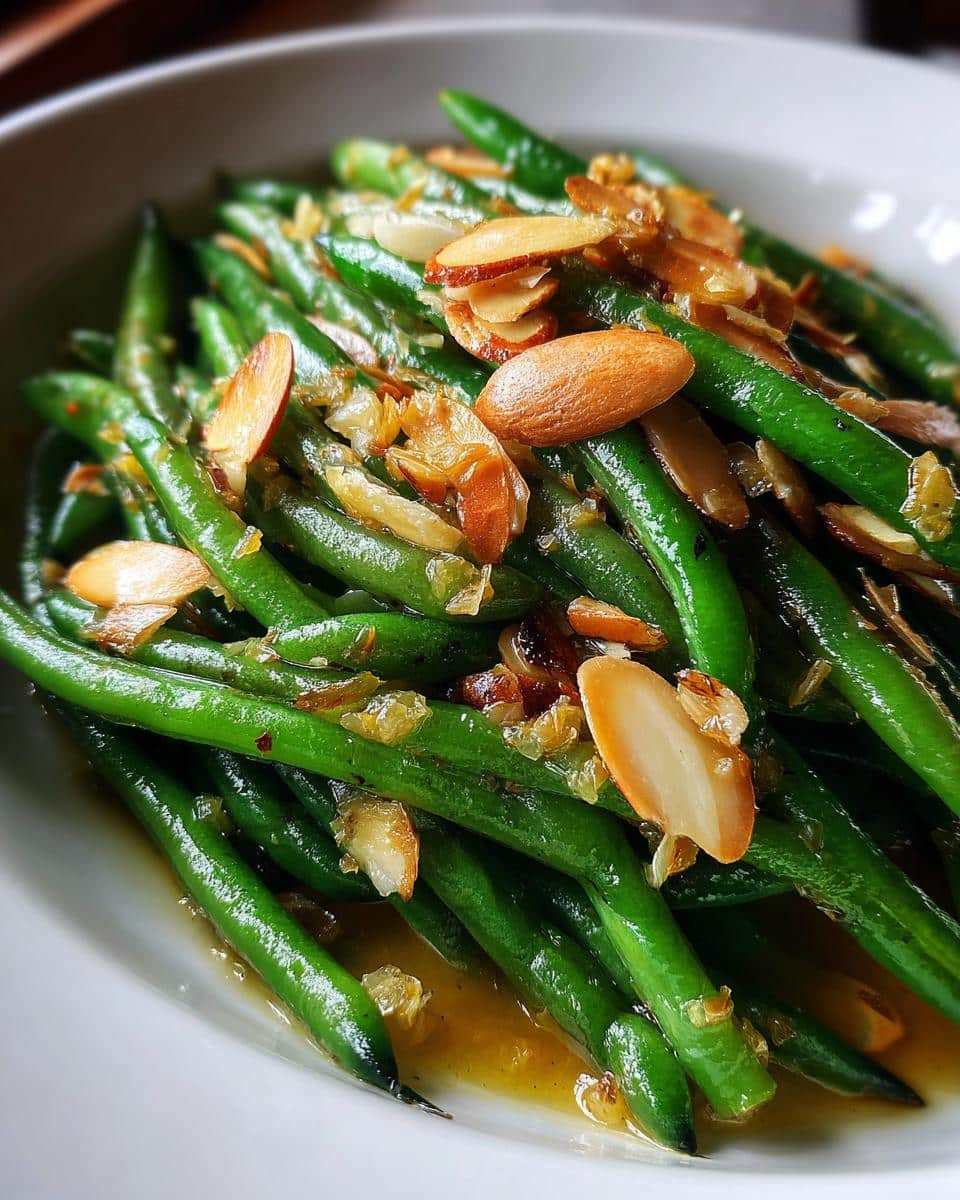 Garlic Butter Green Beans with Toasted Almonds - detail 1