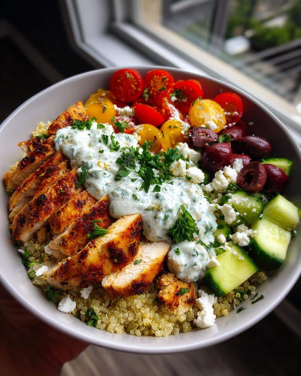 Healthy Greek Chicken Meal Prep Bowls - detail 1