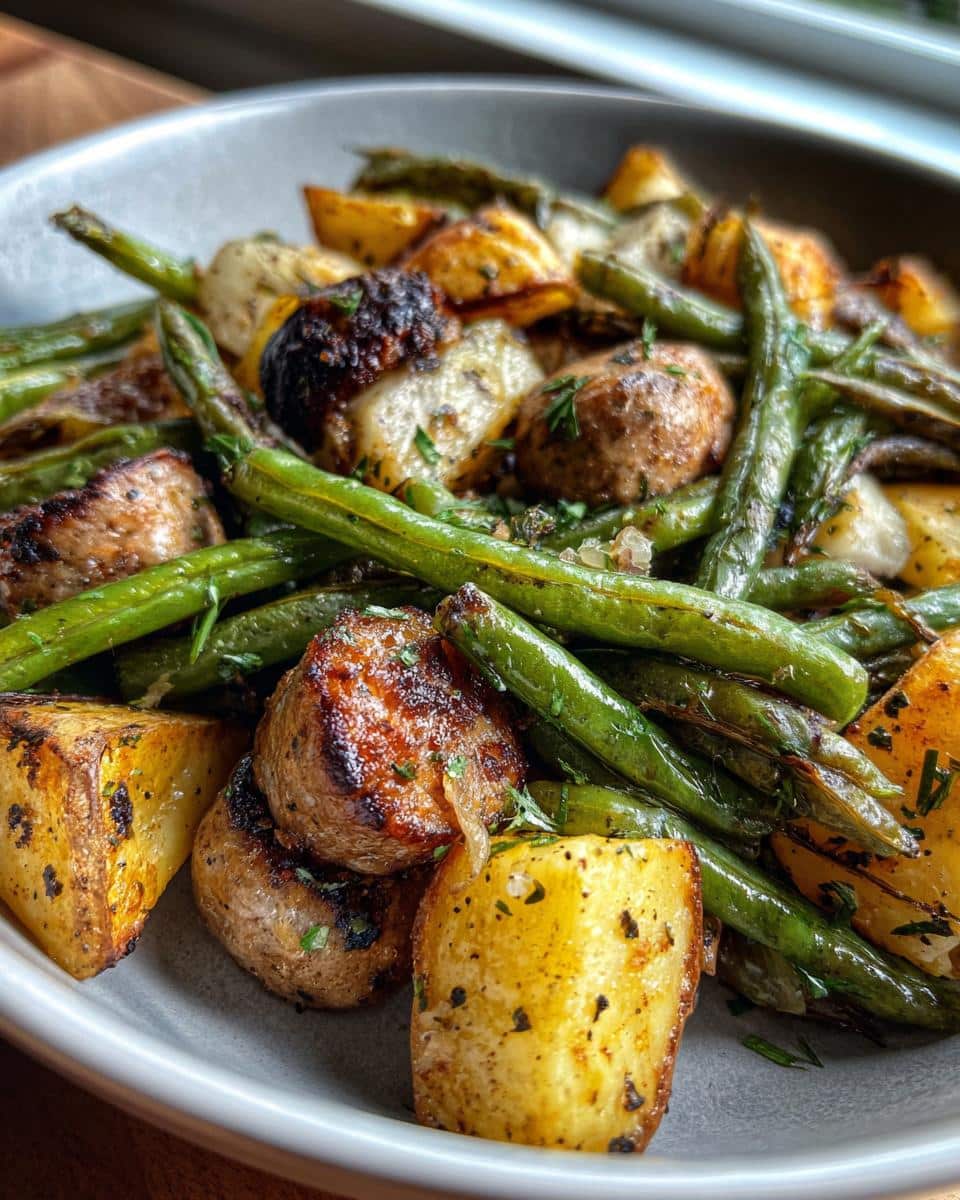 Sheet-Pan Sausage, Potatoes & Green Beans - detail 1