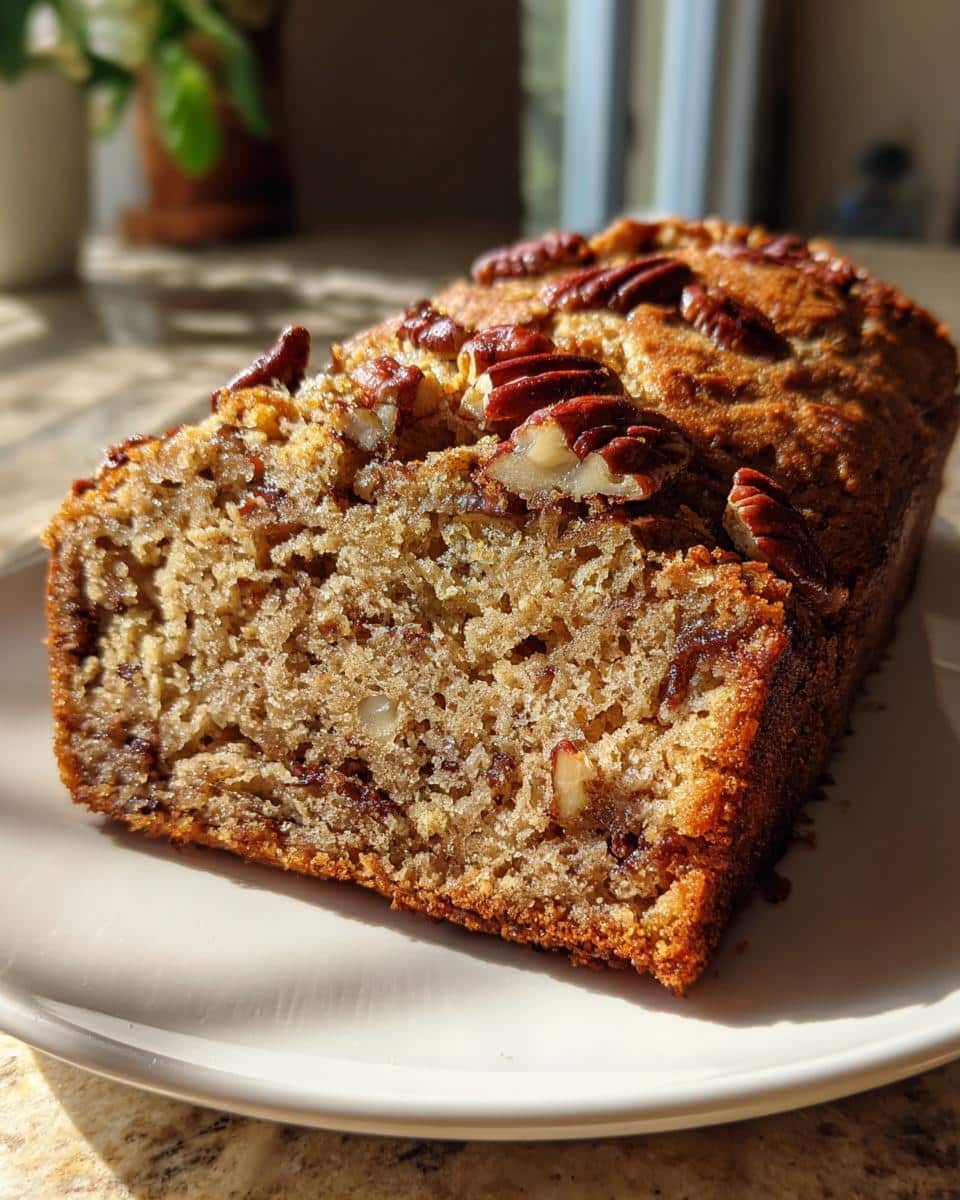 Spiced Apple Cider Loaf Cake with Toasted Pecans - detail 1